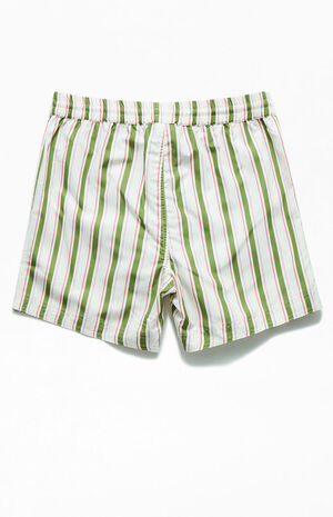 Cream Stripe&nbsp;15" Swim Trunks image number 2