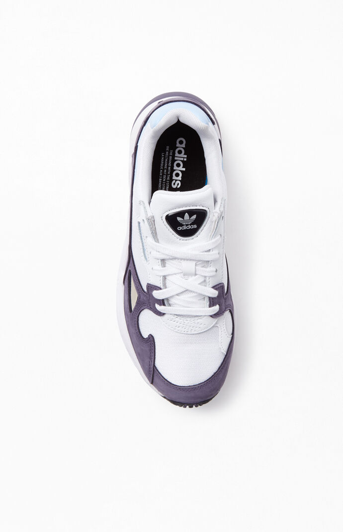 Women's Purple & White Falcon Sneakers