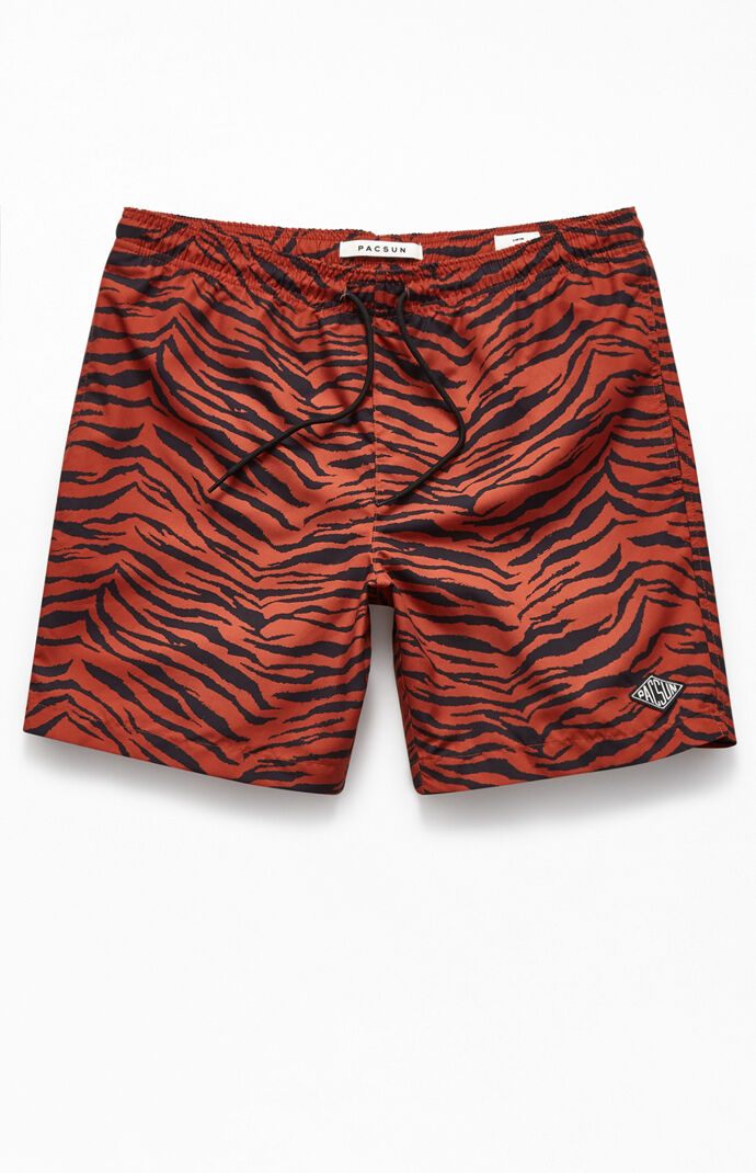 tiger stripe swim trunks