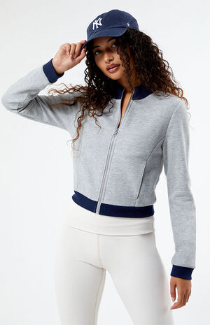 Mock Neck Zip Up Jacket image number 2
