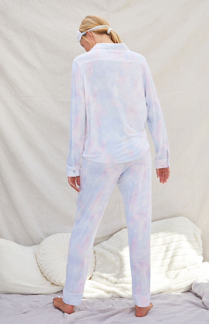 Eye Mask & Long Sleeve Pajama Set