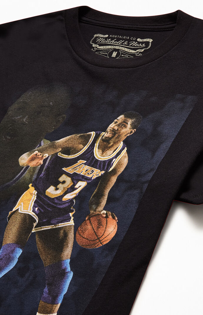 magic johnson mitchell and ness t shirt