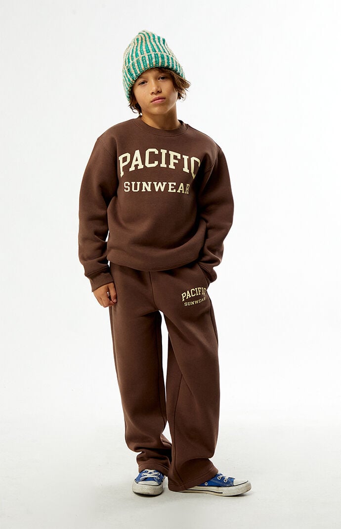 Pacsun Kids Brown Baggy Sweatpants