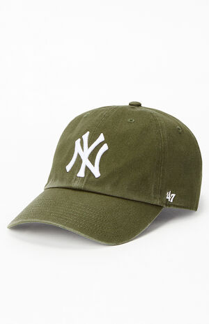 Green NY Yankees Dad Hat image number 4