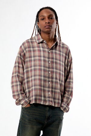 Rains Plaid Long Sleeve Shirt image number 1