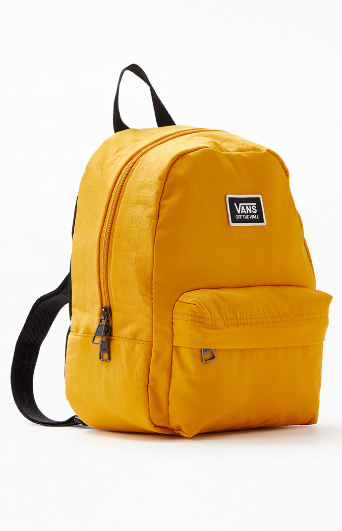 vans mustard mini backpack