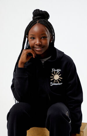 Black Zip Up Hoodie image number 2