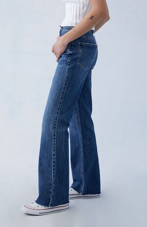 PacSun Eco Stretch Dark Indigo High Waisted Bootcut Jeans
