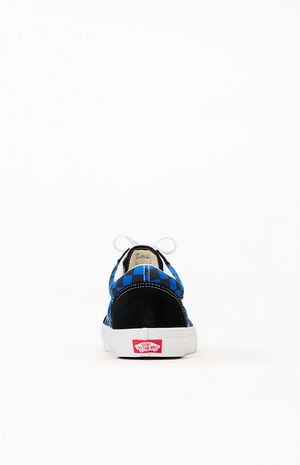 Black & Blue Canvas Old Skool Shoes image number 3