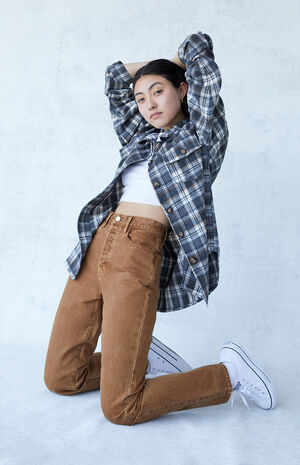 Eco Brown Dad Jeans Eco Brown Dad Jeans image number null