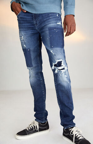 Recycled Stacked Skinny Jeans image number 4