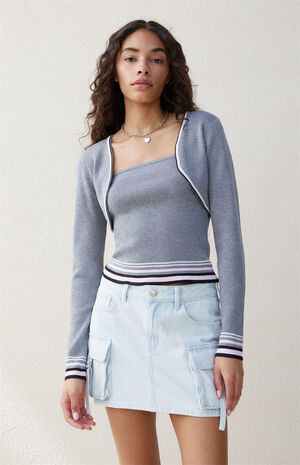 Striped Knit Bolero image number 1