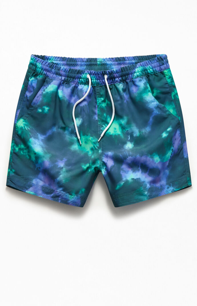 Tie-Dyed 15" Swim Trunks
