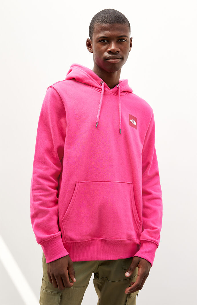 pink north face hoodie 