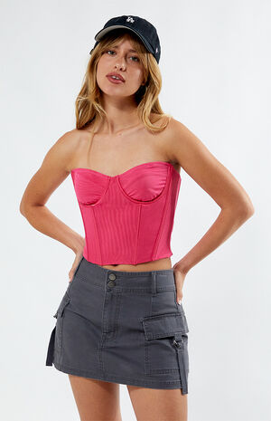 Strapless Mesh Corset image number 1