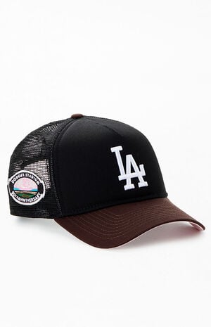 x PS Reserve LA Dodgers Mocha 9FORTY Snapback Hat image number 1