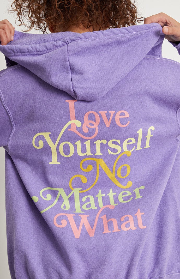 PS LA Love Yourself Zip Up Hoodie PacSun