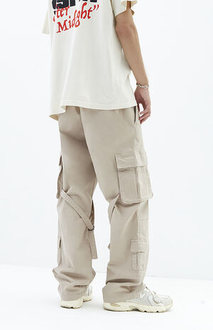 Baggy Cargo Canvas Pants image number 4