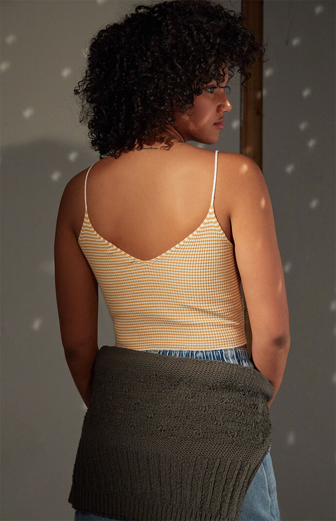 Deep V-Neck Sweater Cami Top