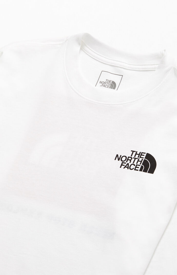 White Red Box Long Sleeve T-Shirt