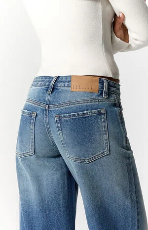 Casey Low Rise Baggy Jeans Medium Indigo image number 5