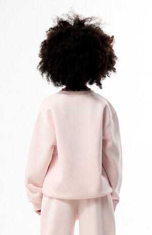 Heart Plaid Crew Neck Sweatshirt image number 4