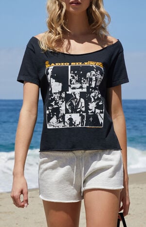 Radio Silence Off-The-Shoulder Short Sleeve T-Shirt image number 2