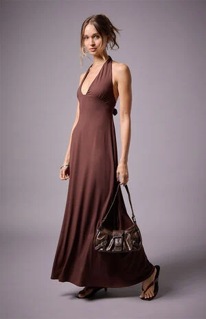 Alexa Halter Midi Dress image number 1