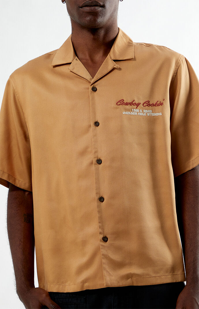 Pacsun Cowboy Cookin' Tencel Oversized Camp Shirt