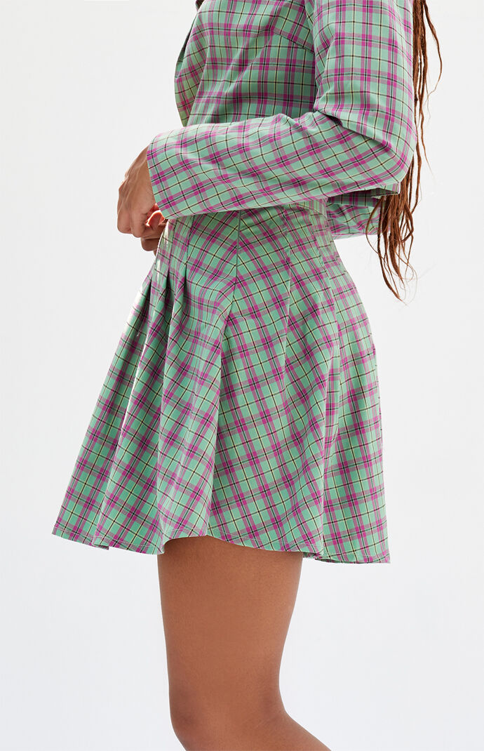 Checker Mini Skirt