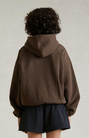 Essentials Heathery Wood Hoodie image number 4