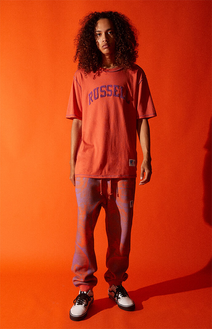 x Russell Athletic Rust Logo T-Shirt
