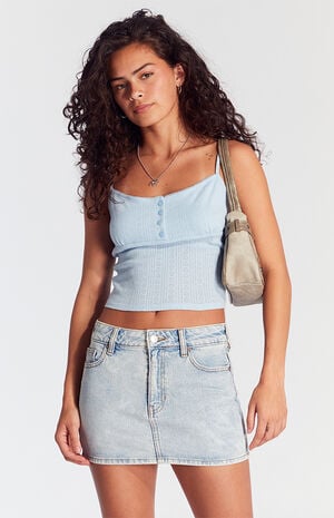 Bella Light Indigo Denim Skirt