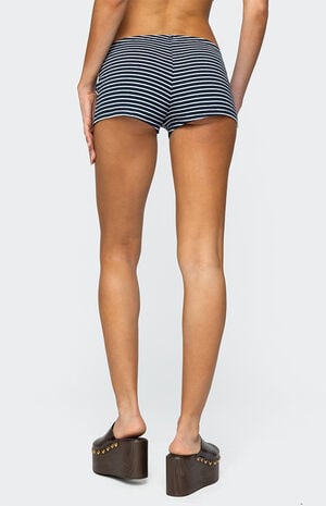 Reagan Striped Ribbed Micro Shorts image number 5