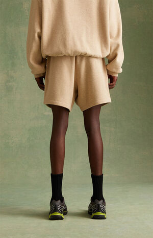 Gold Heather Sweat Shorts image number 5