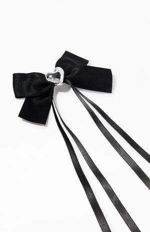 Puffy Heart Bow Hair Clip image number 2