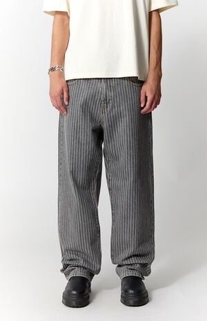Dylan Baggy Jeans Pinstripe Gray image number 2