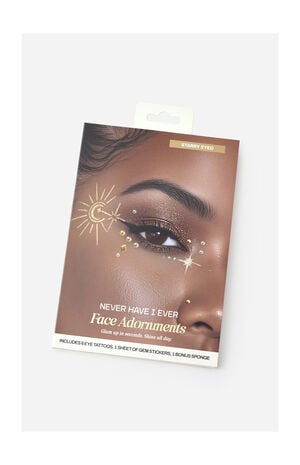 Starry Eyed Face Gem Stickers image number 1