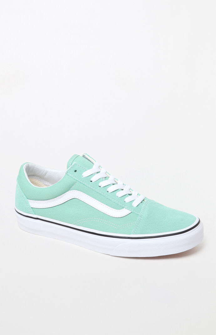 mint green vans shoes