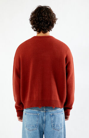 Floral Butterfly Cropped Sweater image number 3