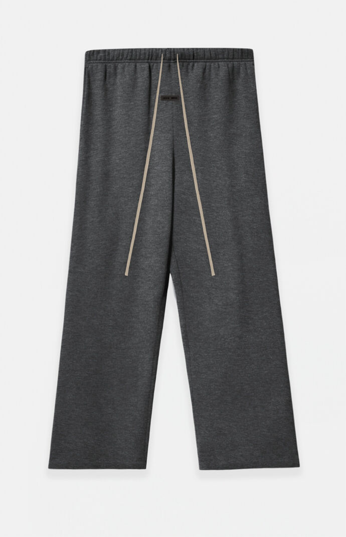 Fear of God ESSENTIALS Women's Charcoal Heather Lounge Fleece Baggy Sweatpants