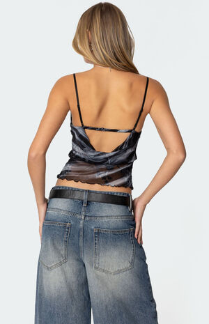 Nitney Printed Nylon Tank Top image number 5