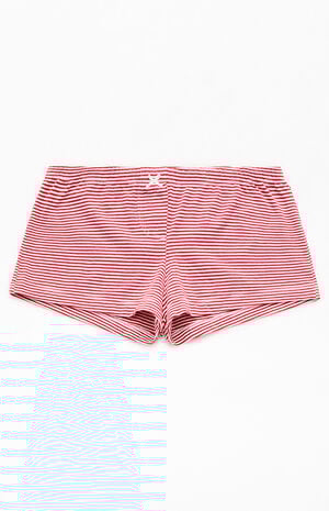 Red Striped Boxer Boyshorts image number 1