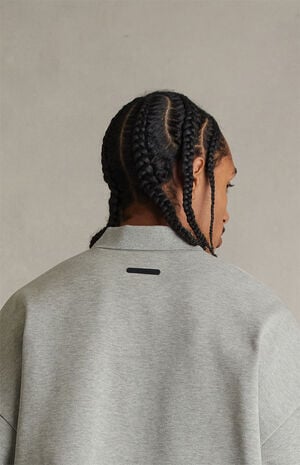 Concrete Heather Signature '90s Cropped Polo Shirt image number 5