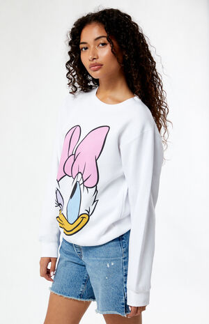 Disney Daisy Big Face Crew Neck Sweatshirt image number 3