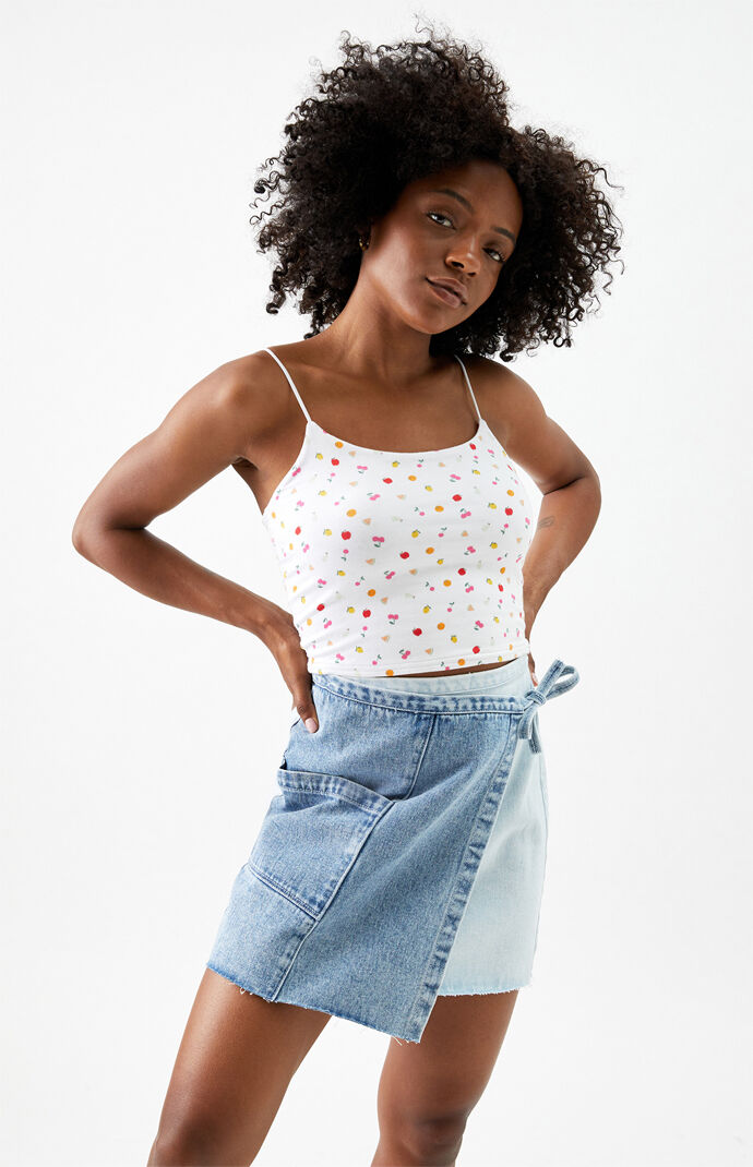 PacSun Two Tone Wrap Skirt PacSun