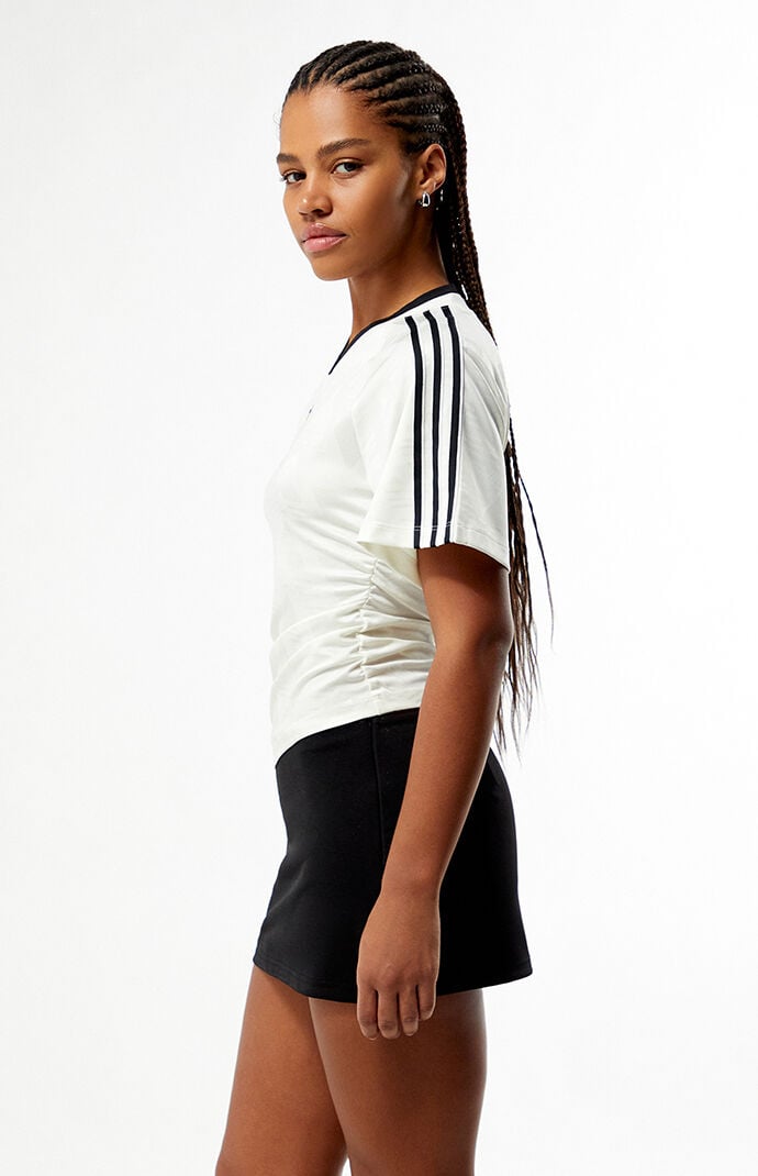 adidas Ruched Short Sleeve Football Jersey