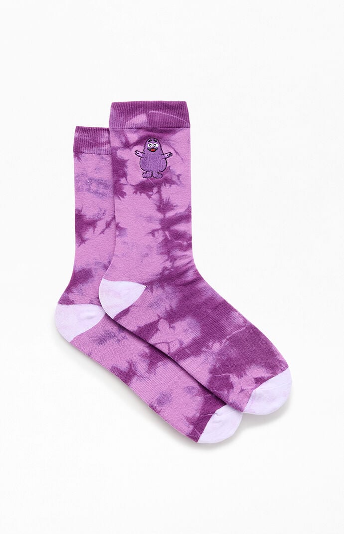 McDonaldland Grimace Tie Dye Crew Socks