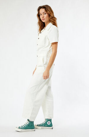 Heritage Short Sleeve Denim Jumpsuit image number 3