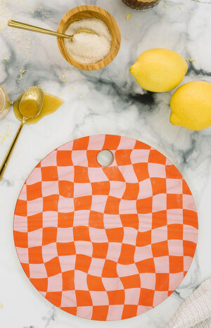 Avenie Warped Checkerboard Cutting Board image number 2
